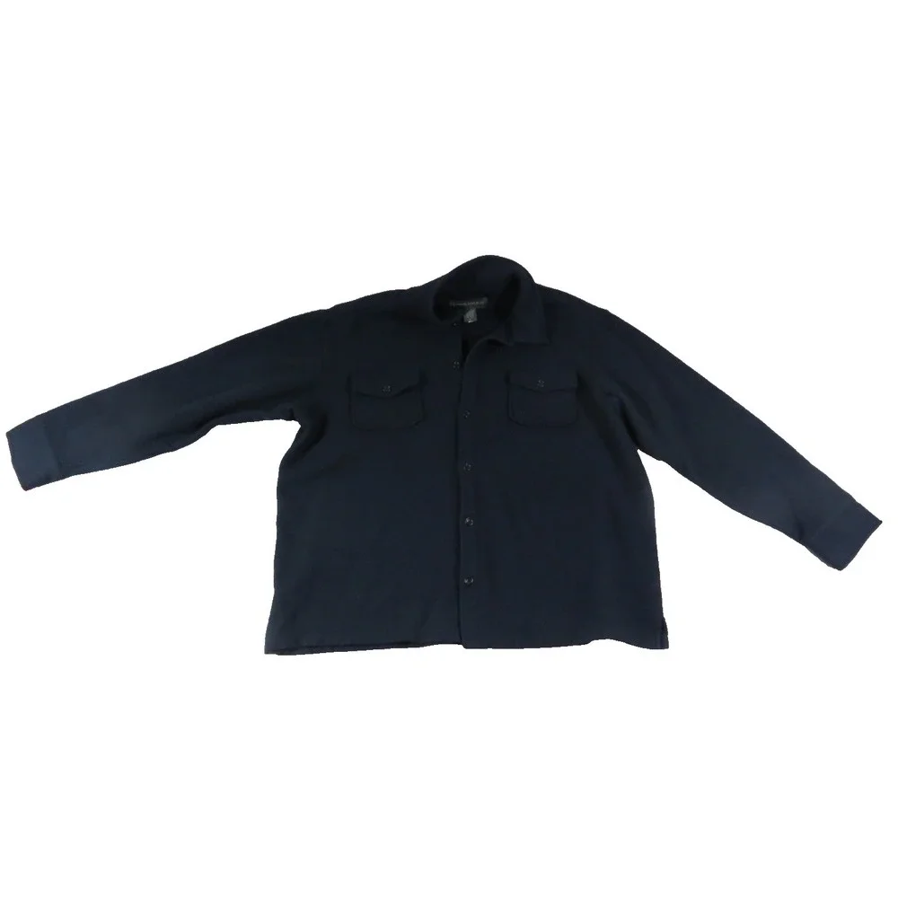 VTG Banana Republic Wool Blend Made in Korea Button Down Dark Academia Men's Lg